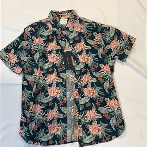 Denim and Flower Mens Slim Fit Button Down Shirt